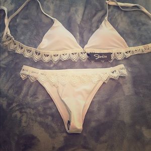 White bikini size large